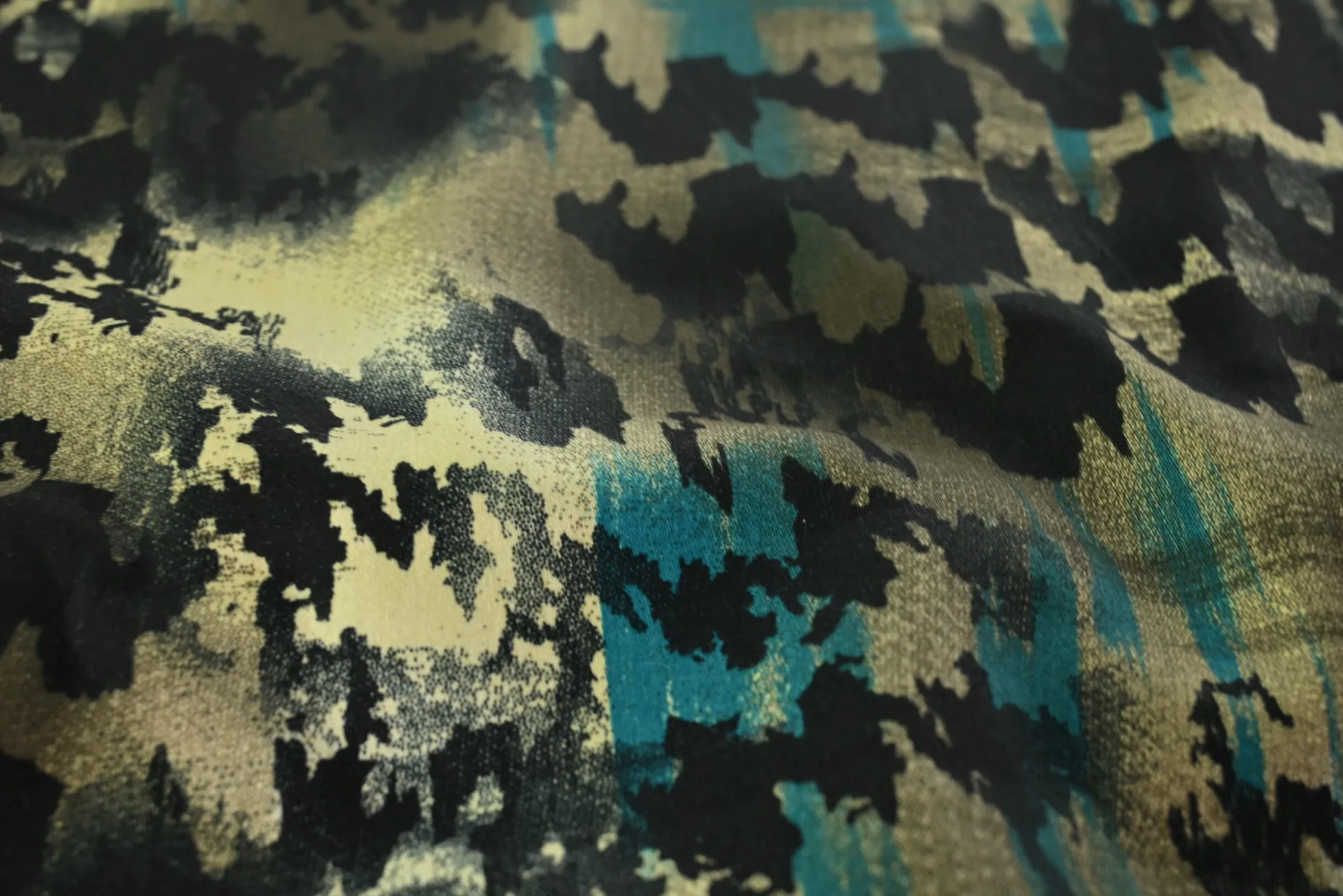 Stretch katoen – Abstract camouflage