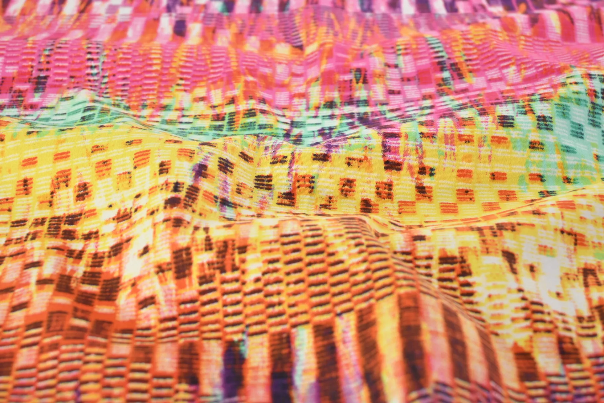Stretch katoen – Colorful Ibiza