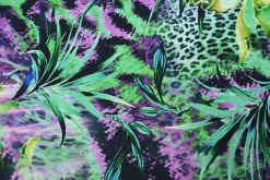 Stretch katoen – Colorful jungle
