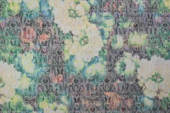 Stretch katoen crinkle – Faded floral