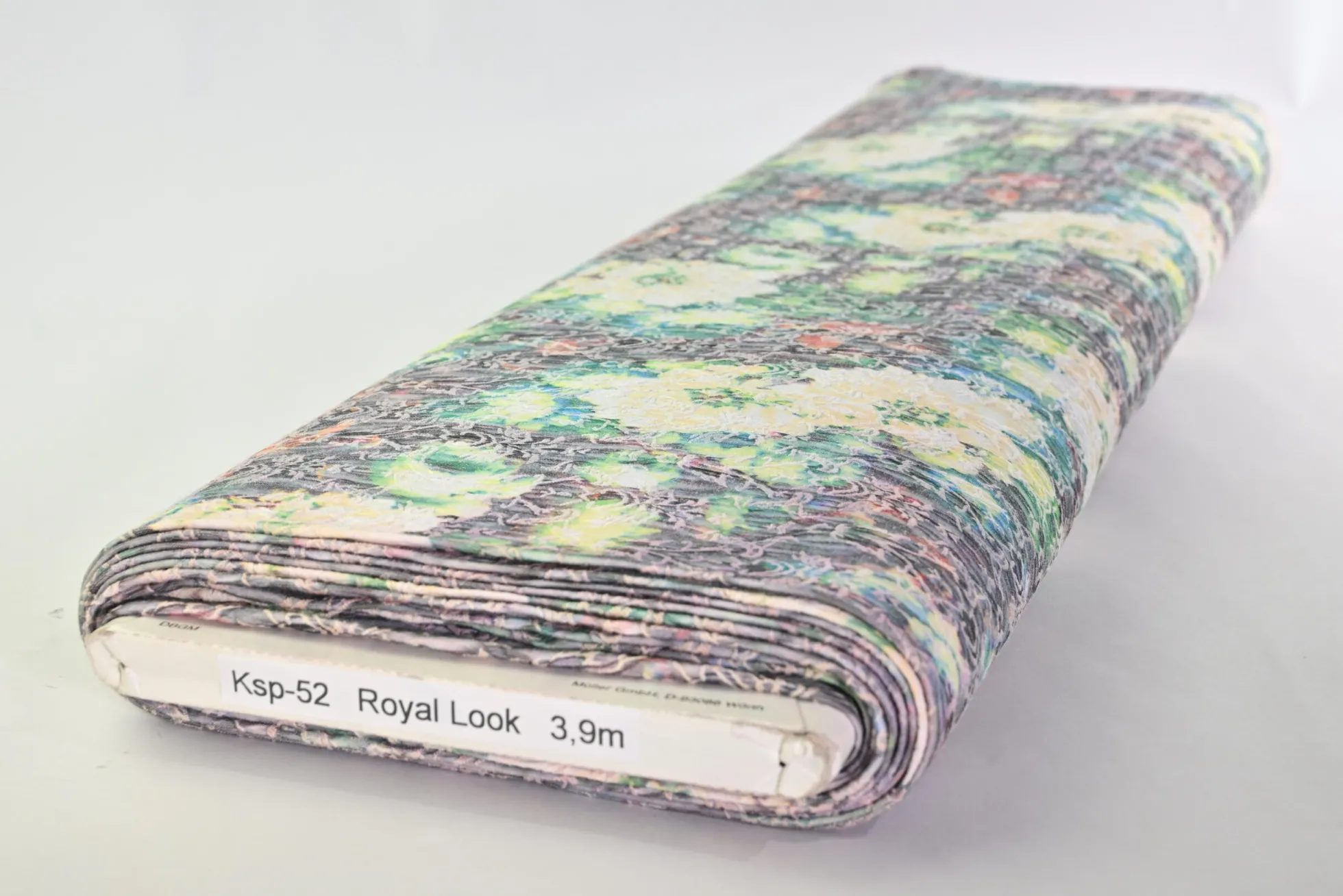 Stretch katoen crinkle – Faded floral