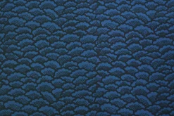 Stretch katoen – Dark blue cloudy