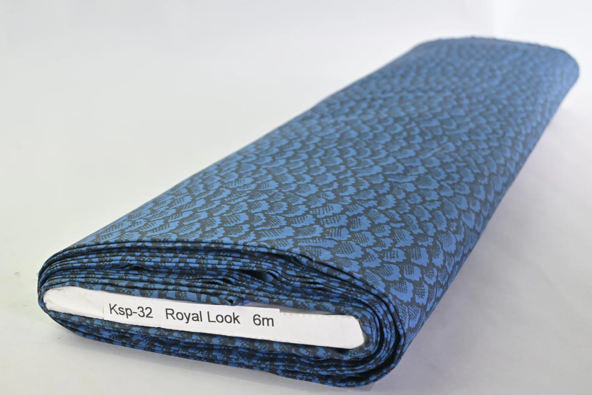 Stretch katoen – Dark blue cloudy