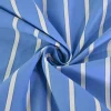 Stretch katoen gestreept – Blauw & wit