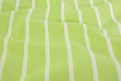 Stretch katoen gestreept – Limegroen & wit