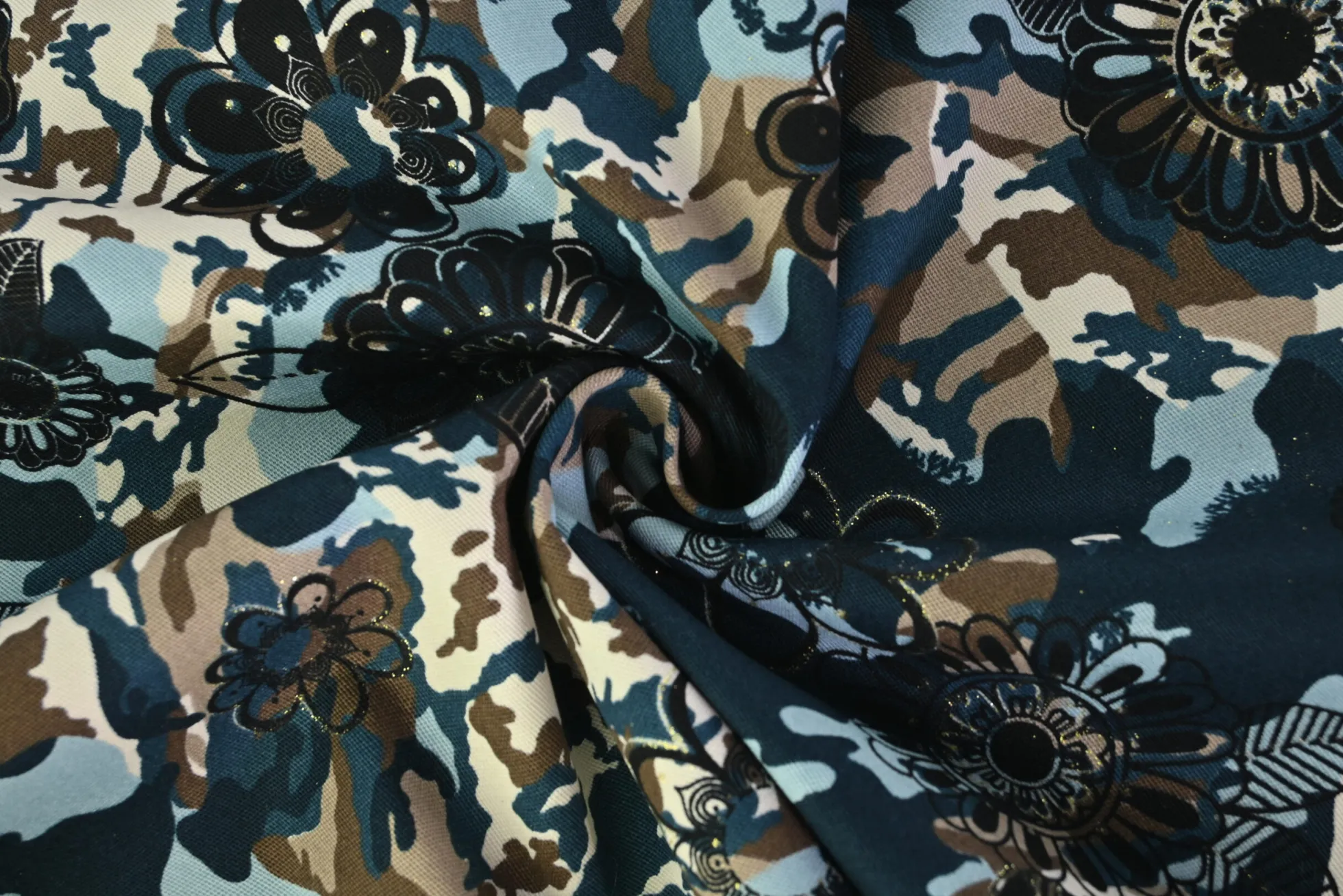 Stretch katoen – Navy art