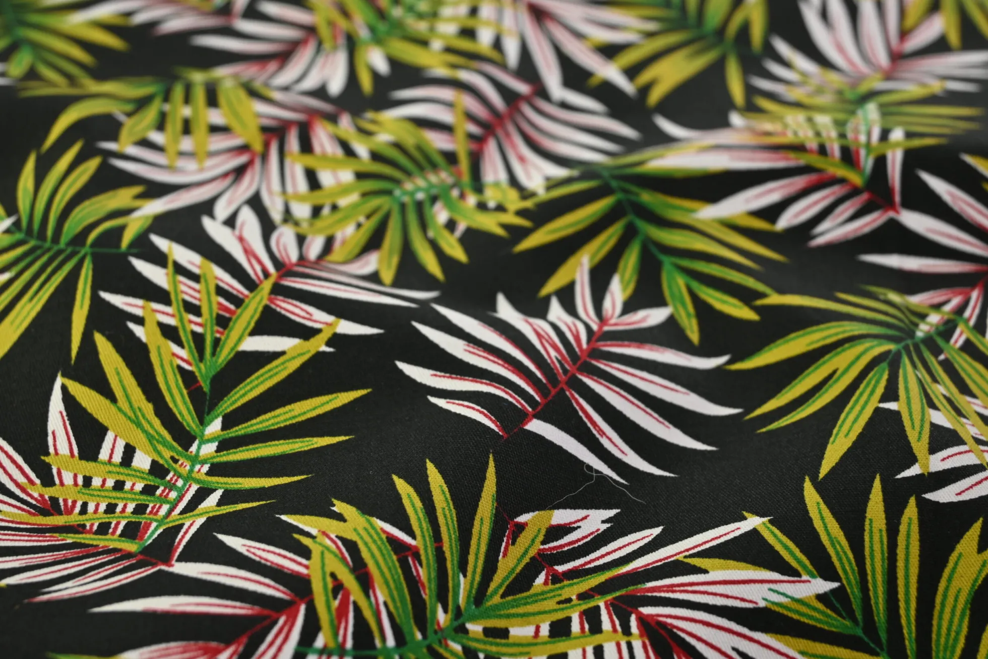 Stretch katoen – Palm leaves