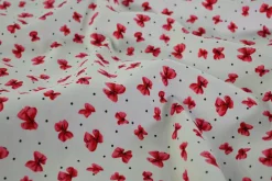 Stretch katoen – Pink butterflies