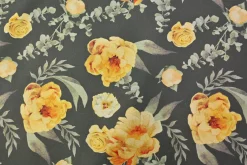 Stretch katoen – Yellow poppy