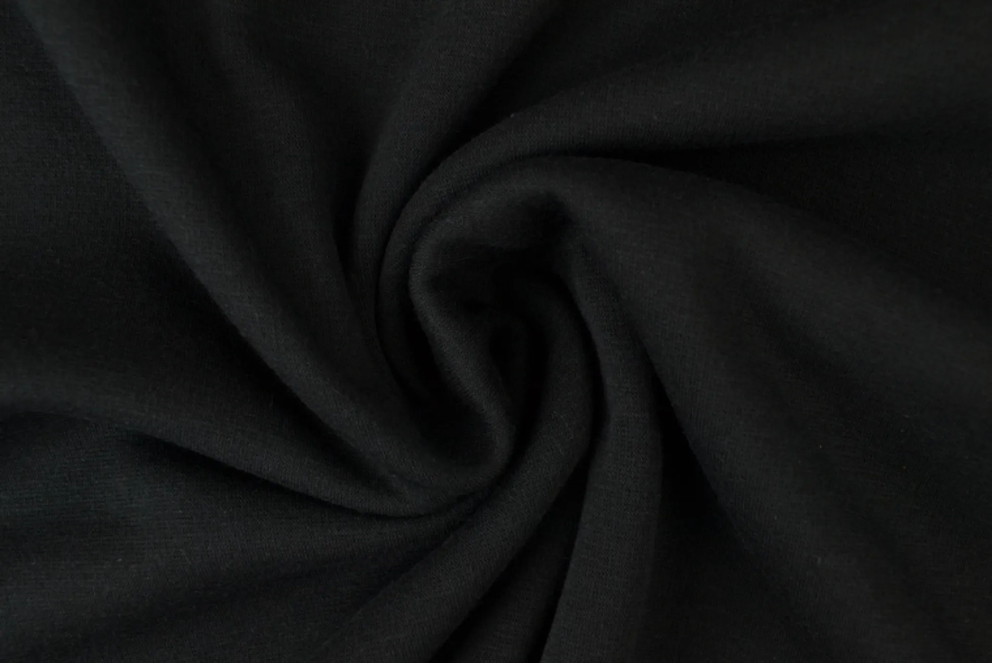 Sweaterstof / Jogging alpenfleece: Zwart