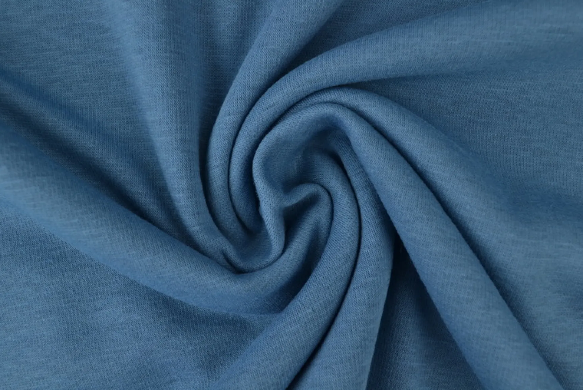 Sweaterstof / Jogging alpenfleece: Staalblauw