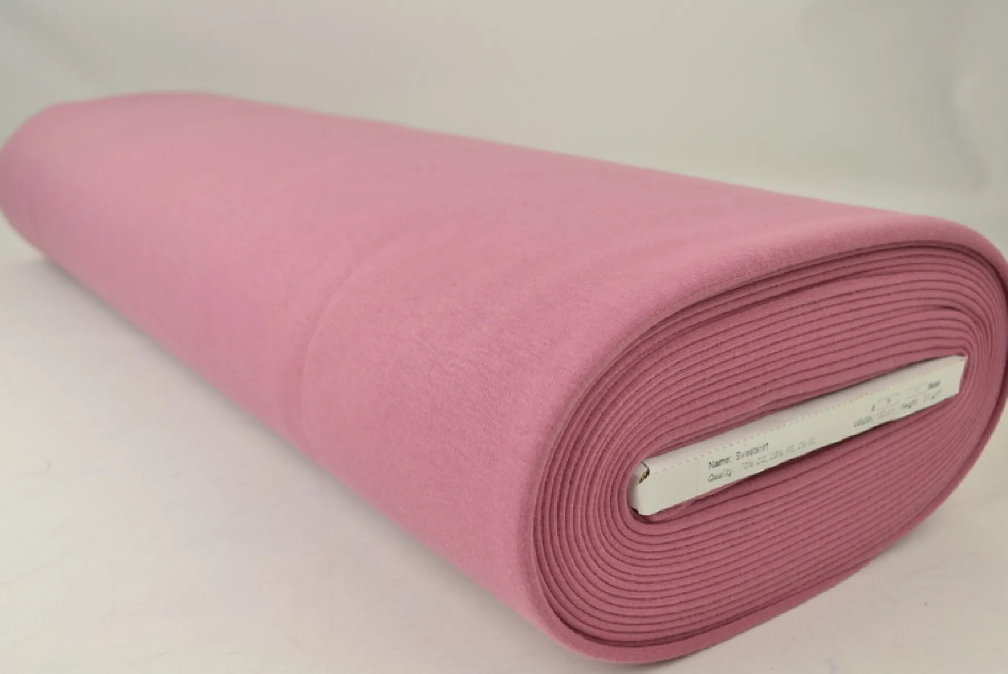 Sweaterstof / Jogging alpenfleece: Donker oudroze