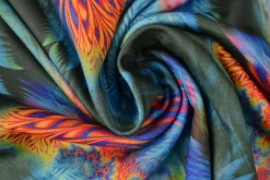 Sweaterstof / Jogging alpenfleece – Kleurexplosie phoenix