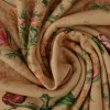 Sweaterstof / Jogging alpenfleece – Beige bloemen