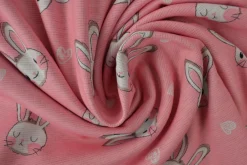 Sweaterstof / Jogging alpenfleece – Nijntje roze