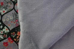 Sweaterstof / Jogging alpenfleece – Floral Mosaic Grey