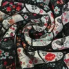 Sweaterstof / Jogging alpenfleece – Floral Mosaic Ivory
