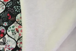 Sweaterstof / Jogging alpenfleece – Floral Mosaic Ivory