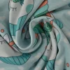 Sweaterstof / Jogging alpenfleece – Eenhoorn cupcakes babyblauw