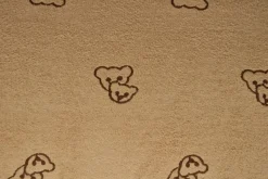 Teddy badstof – Beertjes beige