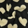 Teddy / borg – Off-white hearts on black