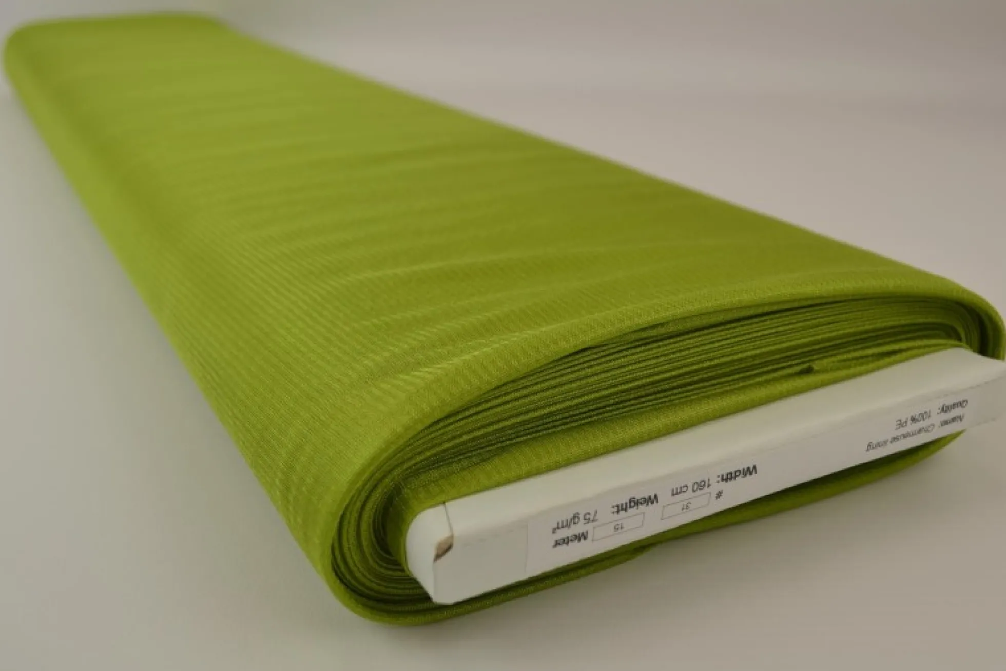 Tricot voering / Charmeuse: Licht mosgroen