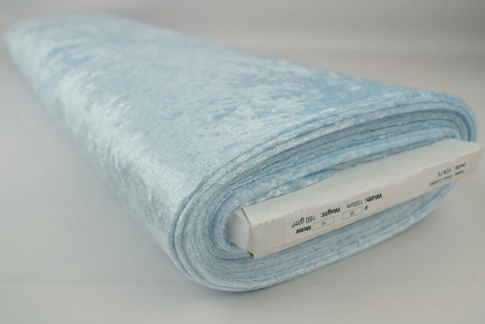 Velours de panne – Babyblauw