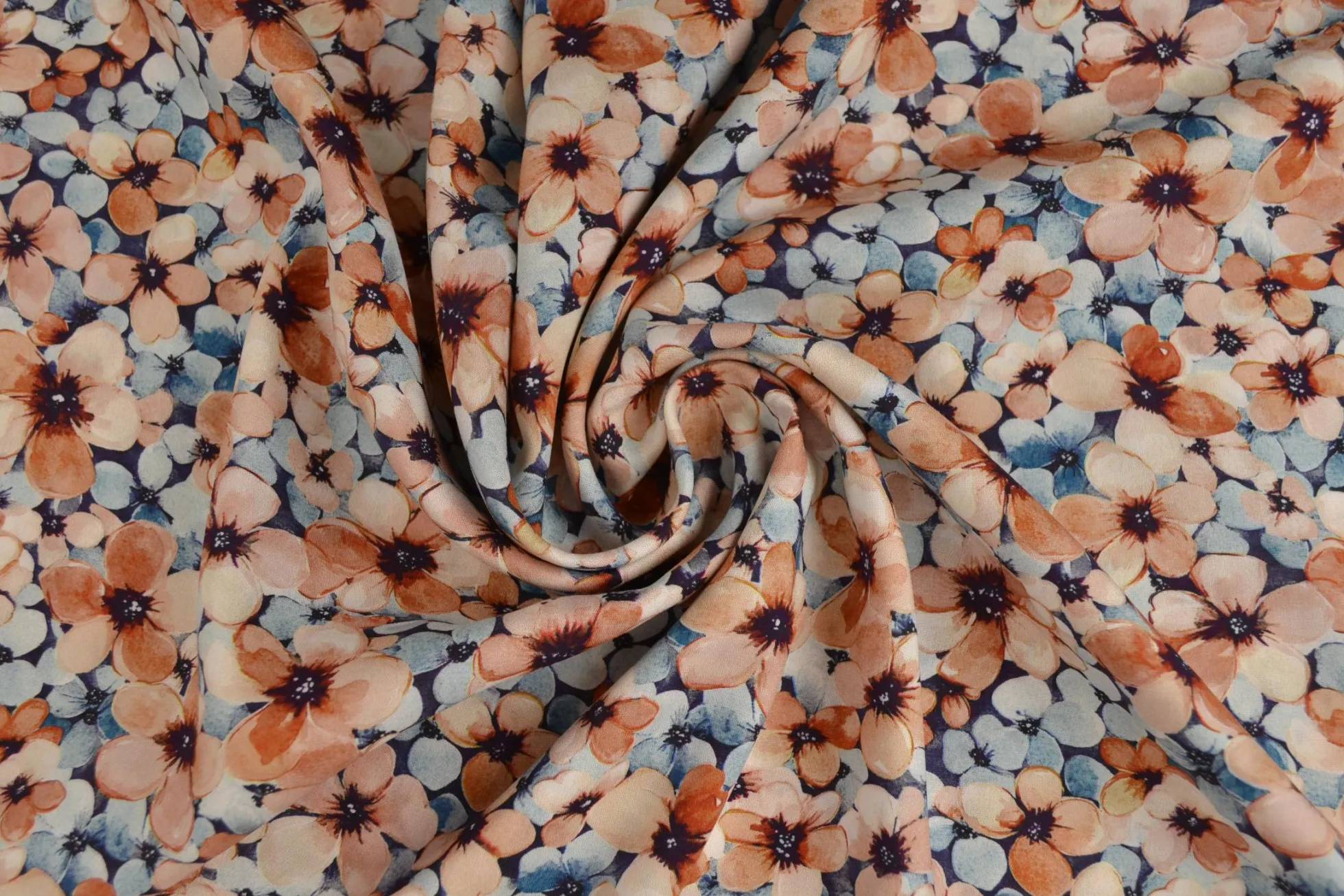 Viscose – Art bloom brown