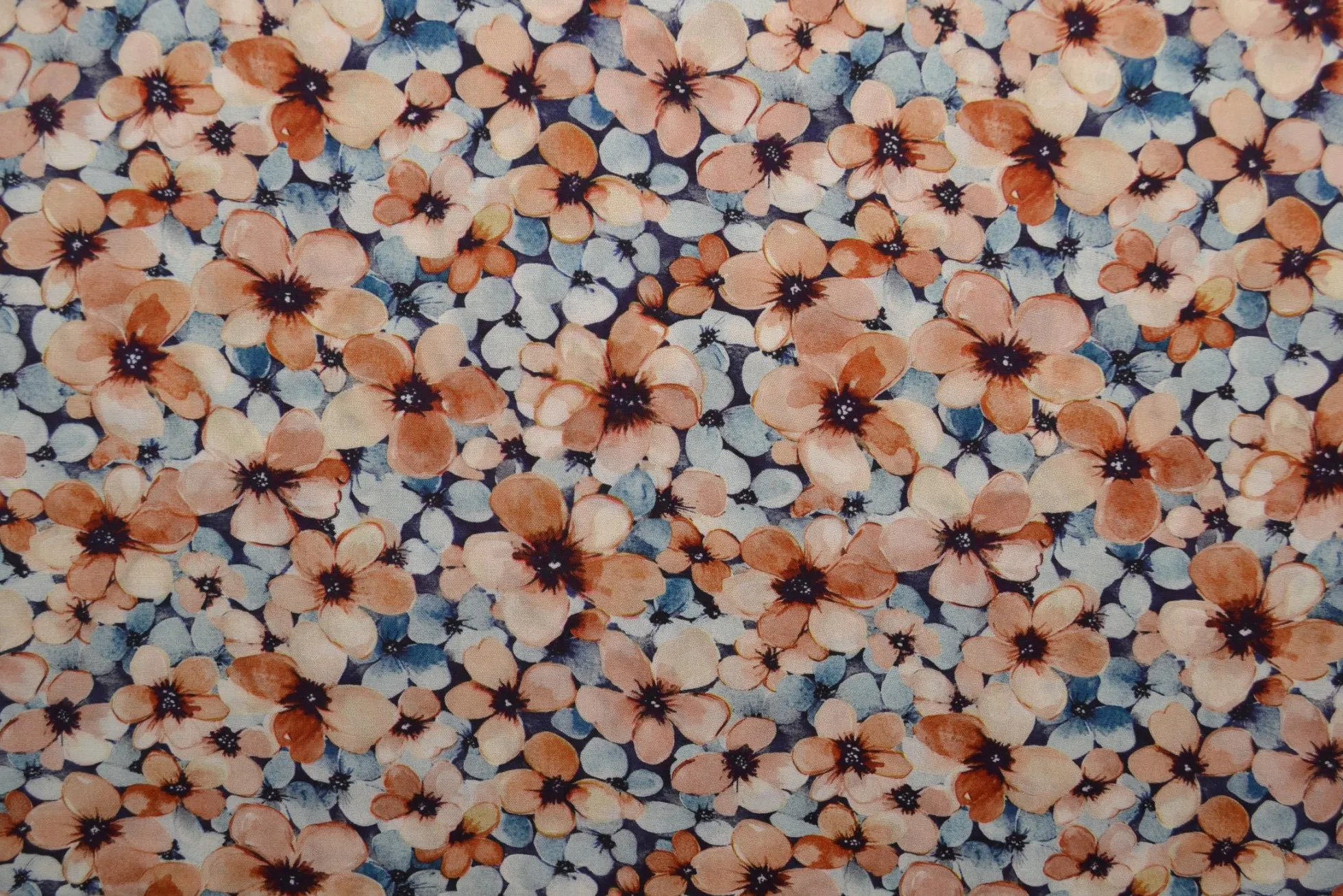 Viscose – Art bloom brown