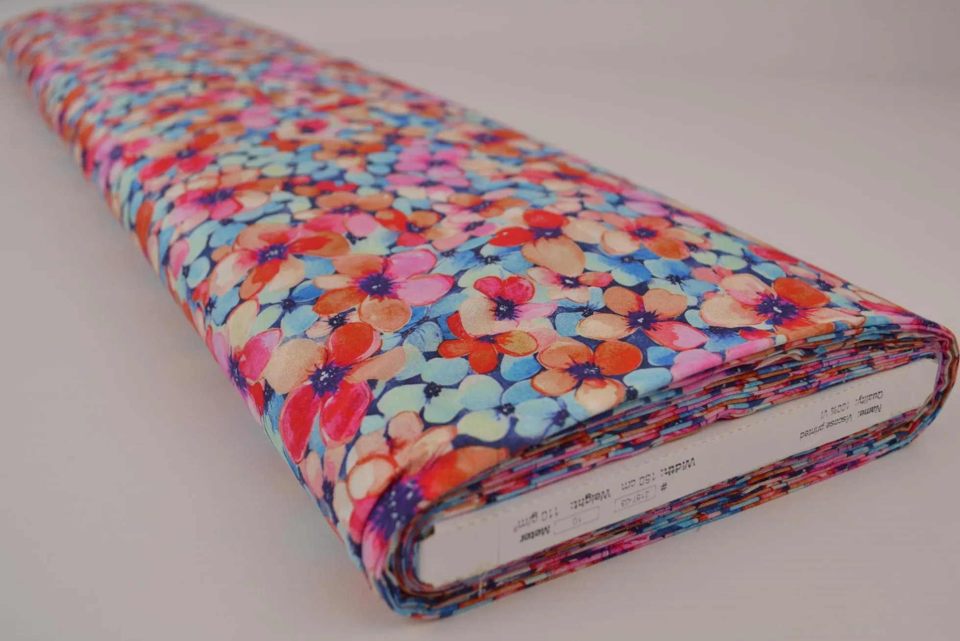Viscose – Art bloom pink