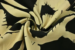 Viscose – Banana leaves black