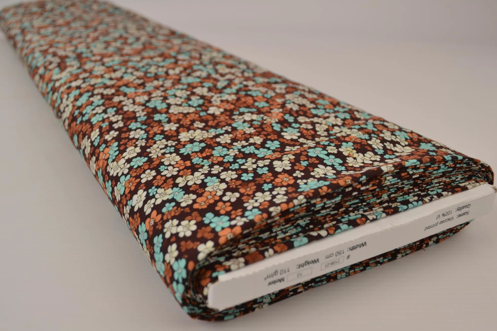 Viscose – Bloom confetti brown
