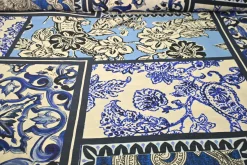 Viscose – Boho bloom indigo blue