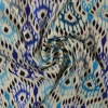 Viscose – Boho ikat blue