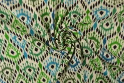 Viscose – Boho ikat green