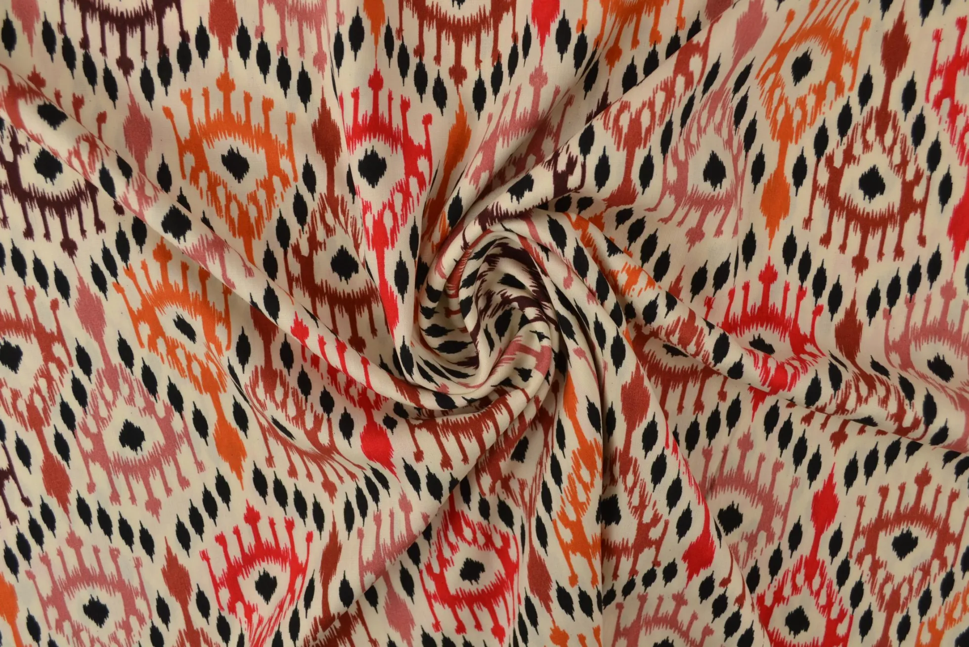 Viscose – Boho ikat orange