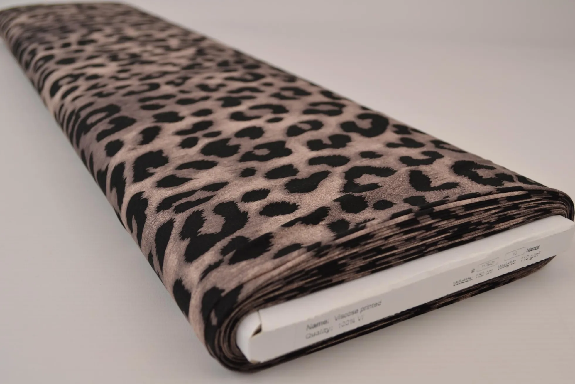 Viscose – Classic leopard taupe