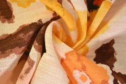 Viscose crêpe – Italian flower drawing