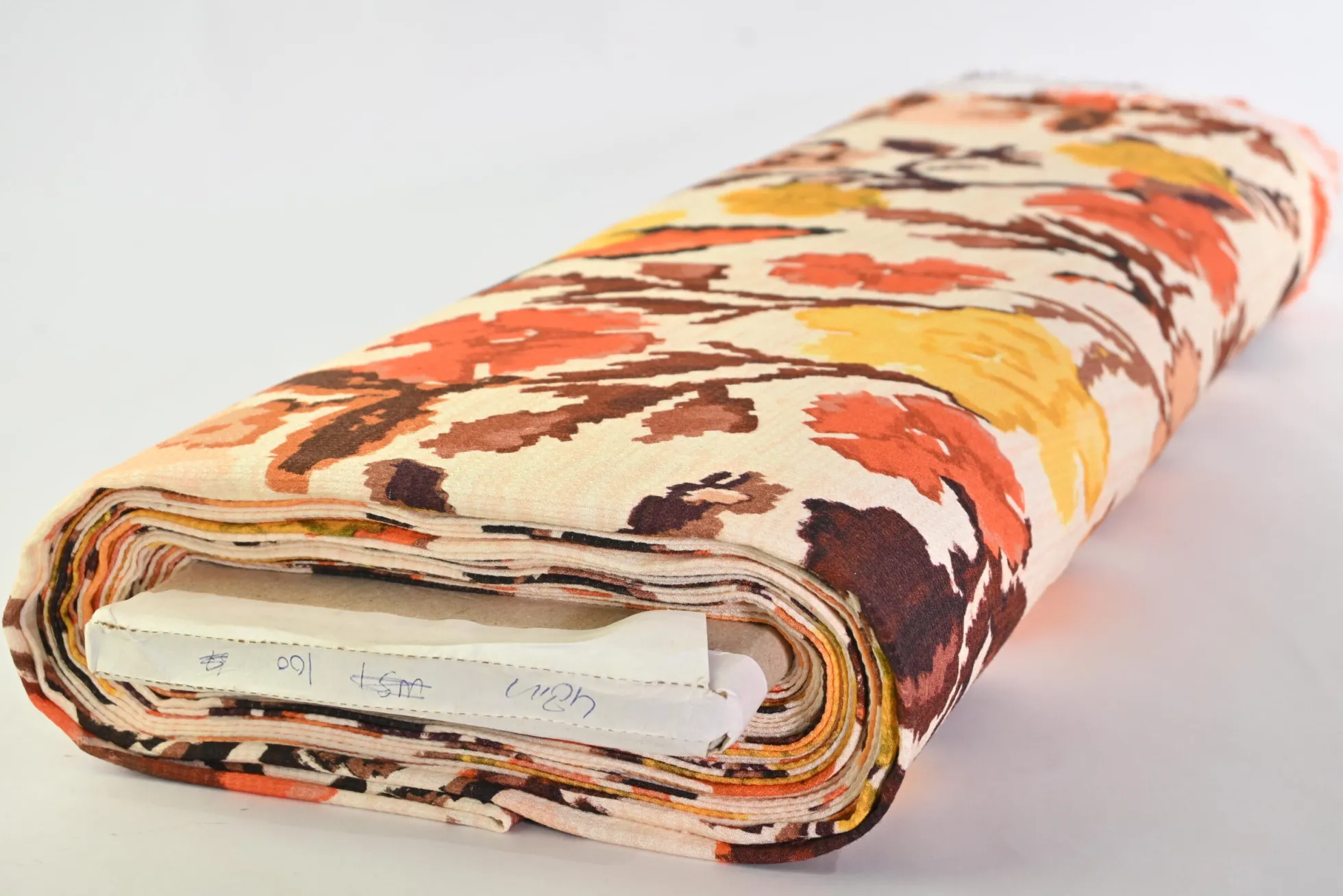 Viscose crêpe – Italian flower drawing