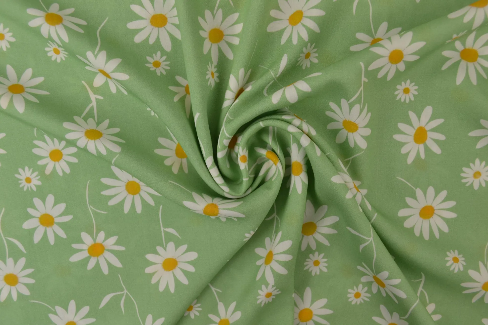 Viscose – Daisy breeze green