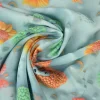 Viscose digitaal – Bubble bear turquoise