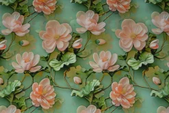 Viscose digitaal – Green blush