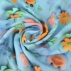 Viscose digitaal – Happy birds aqua