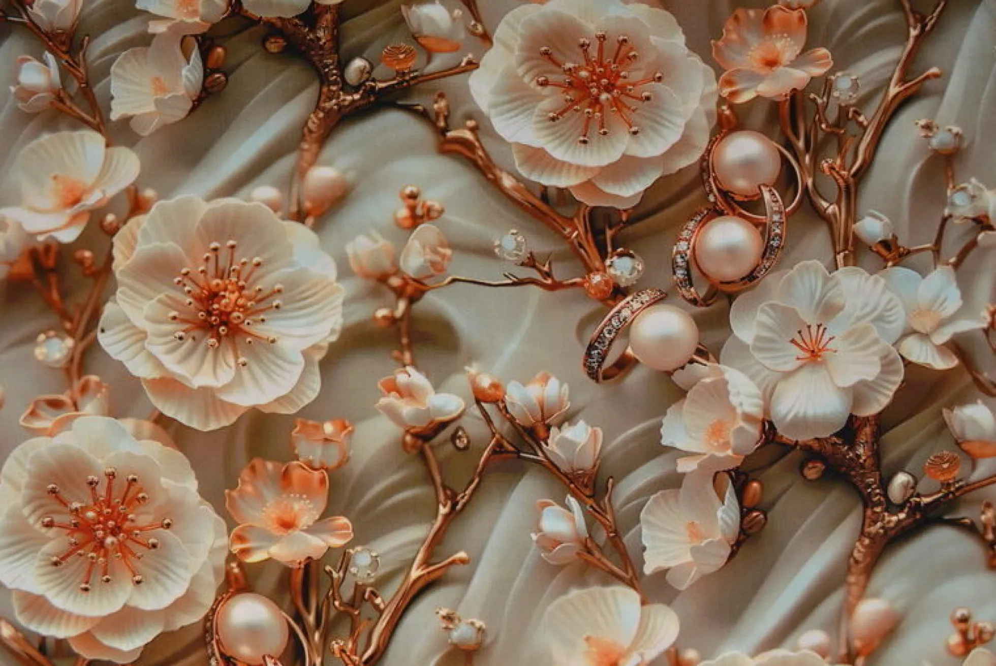 Viscose digitaal – Pearl blossom