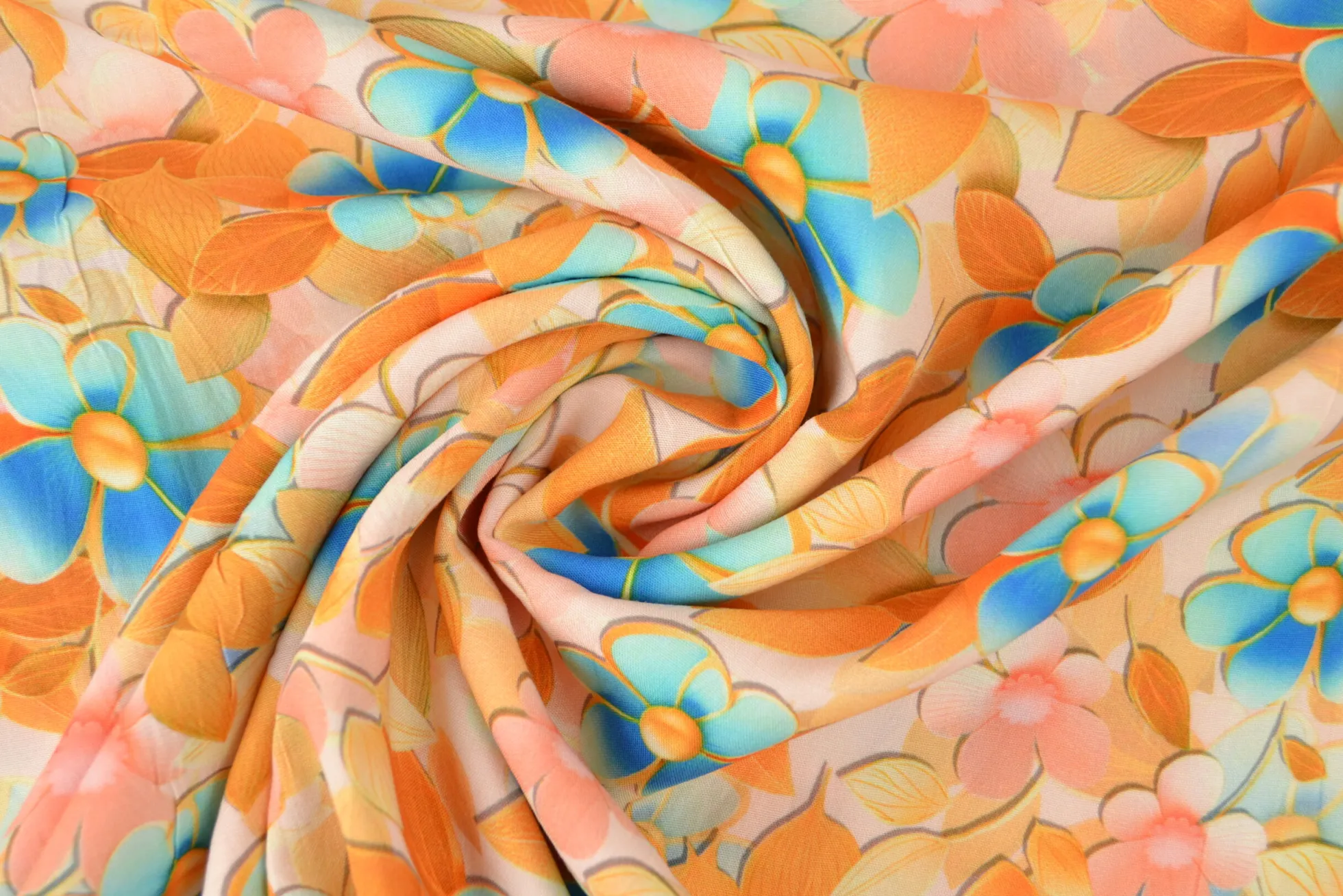 Viscose digitaal – Sunny blossom