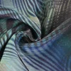 Viscose EcoVero – Glossy waves blue & green