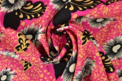Viscose – Flower art pink