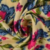 Viscose – Flower branch champagne