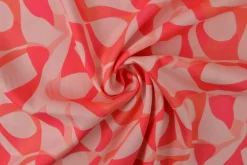 Viscose – Flow shapes pink