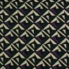 Viscose – Geo lines purple & black
